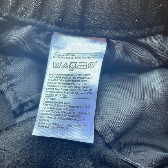 Black and gray side stripe crop pants - Picture 3 of 3